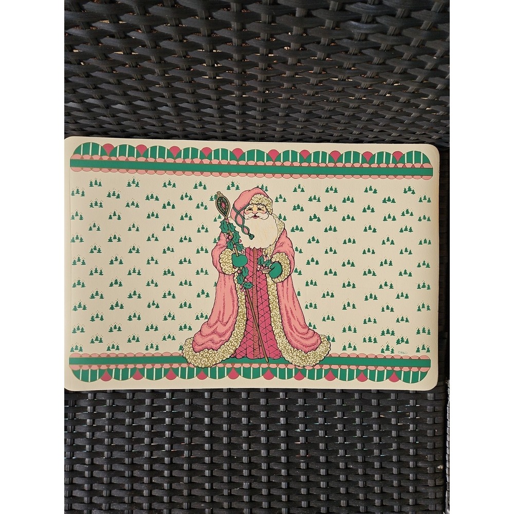 10 BEAUTIFUL VINTAGE B&D Santa Claus Christmas Placemats